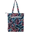 Leaves Pattern Patterns Colorful Double Zip Up Tote Bag View2