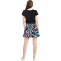 Leaves Pattern Patterns Colorful Waistband Skirt View2