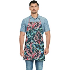 Leaves Pattern Patterns Colorful Kitchen Apron