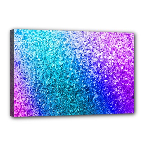 Rainbow Colors Colorful Pattern Canvas 18  X 12  (stretched)