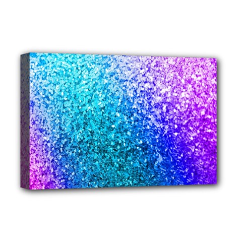 Rainbow Colors Colorful Pattern Deluxe Canvas 18  X 12  (stretched)