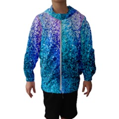 Rainbow Colors Colorful Pattern Kids  Hooded Windbreaker