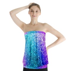 Rainbow Colors Colorful Pattern Strapless Top by Posterlux