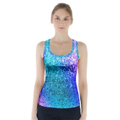 Rainbow Colors Colorful Pattern Racer Back Sports Top by Posterlux