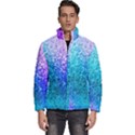 Rainbow Colors Colorful Pattern Men s Puffer Bubble Jacket Coat View1