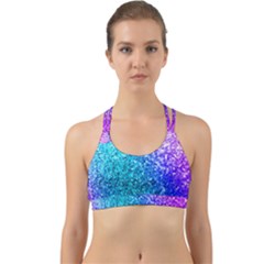 Rainbow Colors Colorful Pattern Back Web Sports Bra by Posterlux