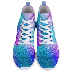 Rainbow Colors Colorful Pattern Men s Lightweight High Top Sneakers