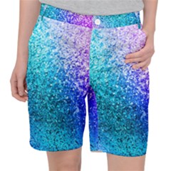 Rainbow Colors Colorful Pattern Women s Pocket Shorts by Posterlux