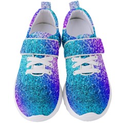 Rainbow Colors Colorful Pattern Women s Velcro Strap Shoes