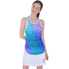 Rainbow Colors Colorful Pattern Racer Back Mesh Tank Top