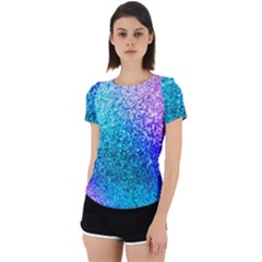 Rainbow Colors Colorful Pattern Back Cut Out Sport T-shirt by Posterlux