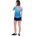 Rainbow Colors Colorful Pattern Back Circle Cutout Sports T-Shirt View2