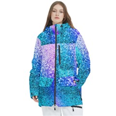 Rainbow Colors Colorful Pattern Women s Multi Pockets Zip Ski And Snowboard Waterproof Breathable Jacket by Posterlux