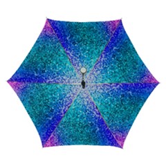 Rainbow Colors Colorful Pattern Automatic Folding Umbrella With Case (small) by Posterlux