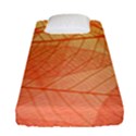 Abstract Texture Of Colorful Bright Pattern Of Transparent Leaves Of Orange And Yellow Color Fitted Sheet (Single Size) View1