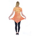 Abstract Texture Of Colorful Bright Pattern Of Transparent Leaves Of Orange And Yellow Color Short Sleeve Tunic  View2