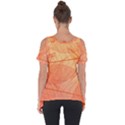 Abstract Texture Of Colorful Bright Pattern Of Transparent Leaves Of Orange And Yellow Color Cut Out Side Drop T-Shirt View2