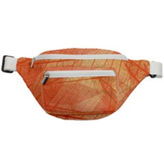 Abstract Texture Of Colorful Bright Pattern Of Transparent Leaves Of Orange And Yellow Color Fanny Pack