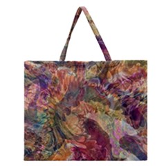 Blended Symmetry Zipper Large Tote Bag