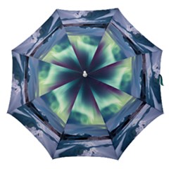 Northern Lights Aurora Night Nature Straight Umbrellas