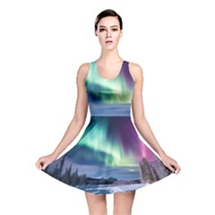 Northern Lights Aurora Night Nature Reversible Skater Dress