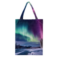 Northern Lights Aurora Night Nature Classic Tote Bag