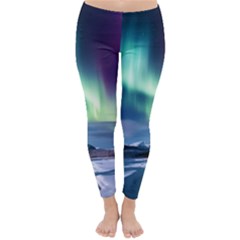 Northern Lights Aurora Night Nature Classic Winter Leggings