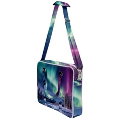 Northern Lights Aurora Night Nature Cross Body Office Bag