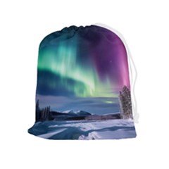 Northern Lights Aurora Night Nature Drawstring Pouch (xl)