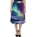 Northern Lights Aurora Night Nature Classic Midi Skirt View1