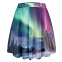 Northern Lights Aurora Night Nature High Waist Skirt View2