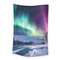 Northern Lights Aurora Night Nature Small Tapestry