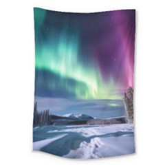 Northern Lights Aurora Night Nature Large Tapestry