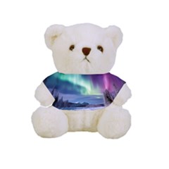 Northern Lights Aurora Night Nature Full Print Cuddly Teddy Bear