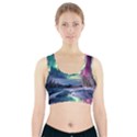 Northern Lights Aurora Night Nature Sports Bra With Pocket View1