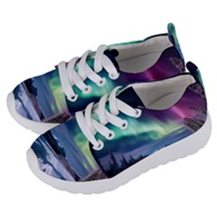 Northern Lights Aurora Night Nature Kids  Lightweight Sports Shoes