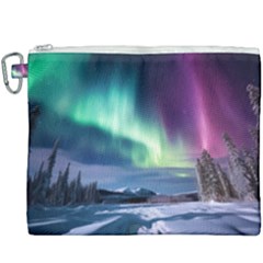 Northern Lights Aurora Night Nature Canvas Cosmetic Bag (xxxl)