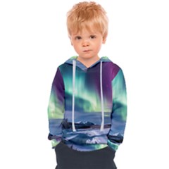 Northern Lights Aurora Night Nature Kids  Overhead Hoodie