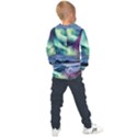 Northern Lights Aurora Night Nature Kids  Overhead Hoodie View2