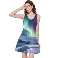 Northern Lights Aurora Night Nature Inside Out Racerback Dress