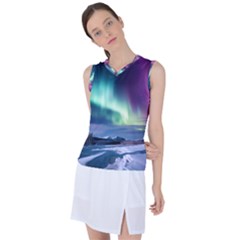 Northern Lights Aurora Night Nature Women s Sleeveless Sports Top