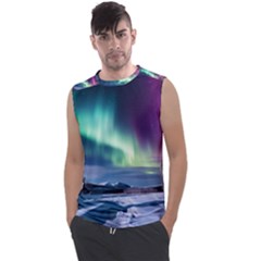 Northern Lights Aurora Night Nature Men s Regular Tank Top