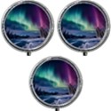 Northern Lights Aurora Night Nature Mini Round Pill Box (Pack of 3) View1