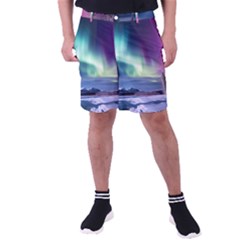 Northern Lights Aurora Night Nature Men s Pocket Shorts