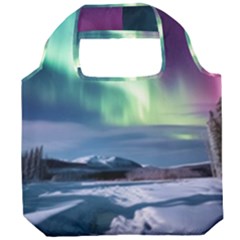 Northern Lights Aurora Night Nature Foldable Grocery Recycle Bag