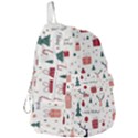 Happy Holiday Xmas Christmas Pattern Foldable Lightweight Backpack View3