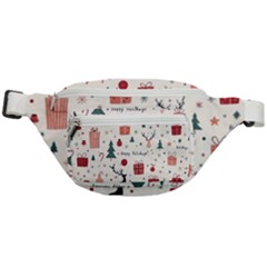 Happy Holiday Xmas Christmas Pattern Fanny Pack