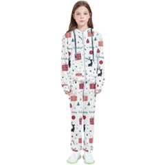 Happy Holiday Xmas Christmas Pattern Kids  Tracksuit by Paksenen