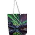 Lake Mountains Aorora Northern Lights Snow Full Print Rope Handle Tote (Large) View2