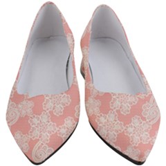 Lace White Ornamental Textile Women s Block Heels 